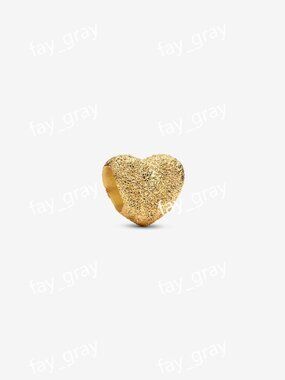 Pandora Textured Heart Mini Charm